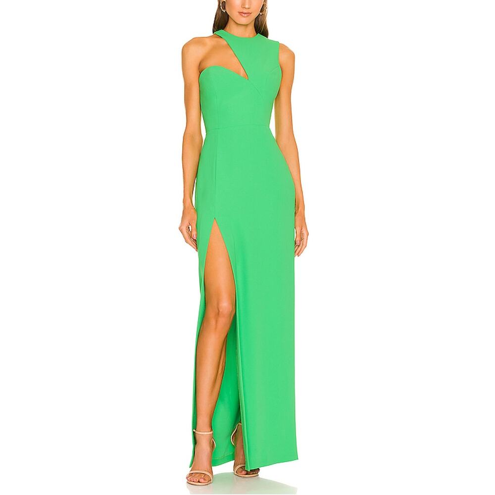 Amanda Uprichard Asymmetric Grass Gilda Gown Size S